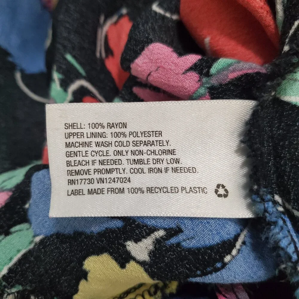 RIXO for Target Black Floral Off the Shoulder Puff Sleeve Maxi Dress | Size 2 - Picture 6 of 6